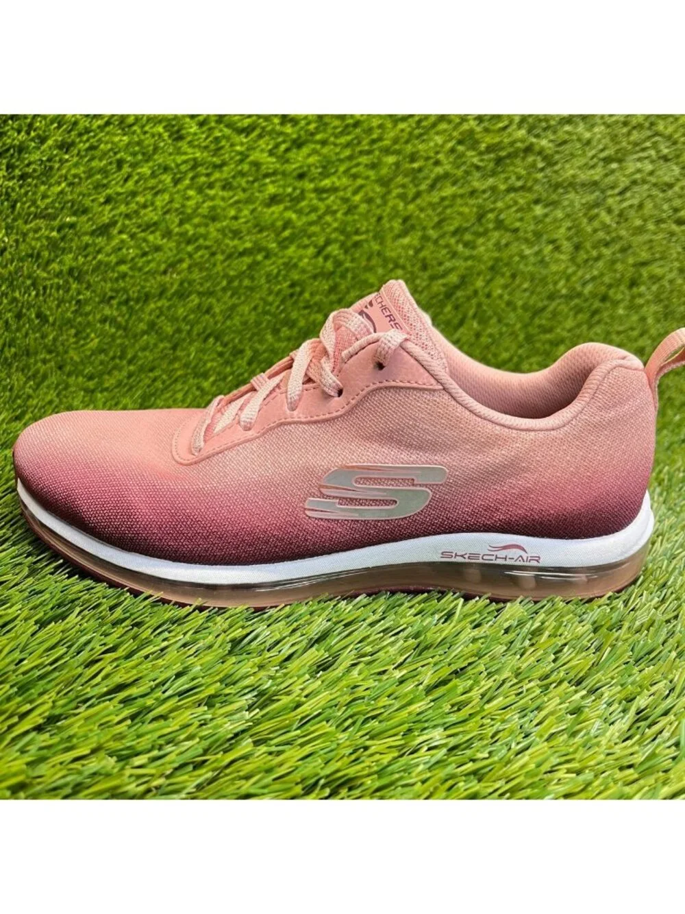Skechers Skech Air Element Womens Size 7 Pink Athletic Running Shoes Sneakers